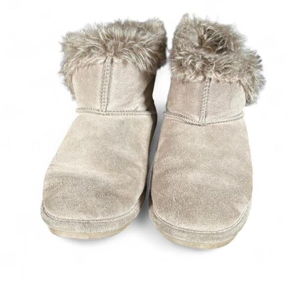 Bear Paw Fur Mini Boots SZ 7 - Picture 2 of 4